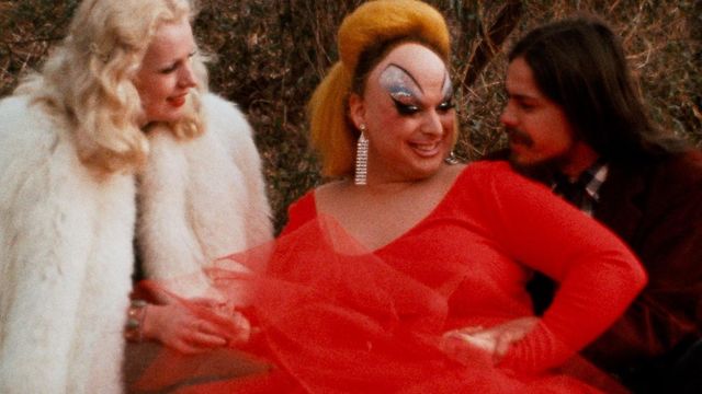 Mary Vivian Pearce, Divine and Danny Mills getting up to deliciously distasteful deeds in Pink Flamingos (1972).